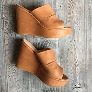 STUART WEITZMAN 'Herenow' Platform Wedge Mule sz11